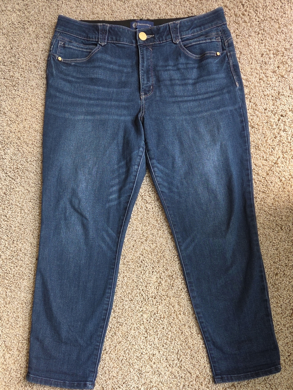 Democracy Women's Blue Jeans - "Ab" Solution Size 16